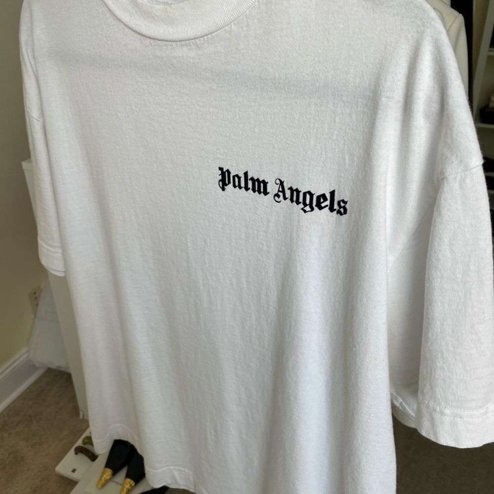 Palm Angels men’s logo-print t-shirt. Authentic.